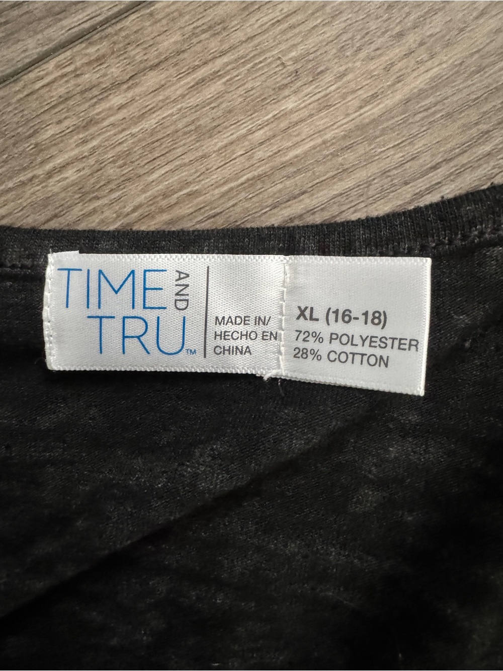 Time and Tru Black V-Neck Drawstring Maxi Dress XL - Picture 4 of 9